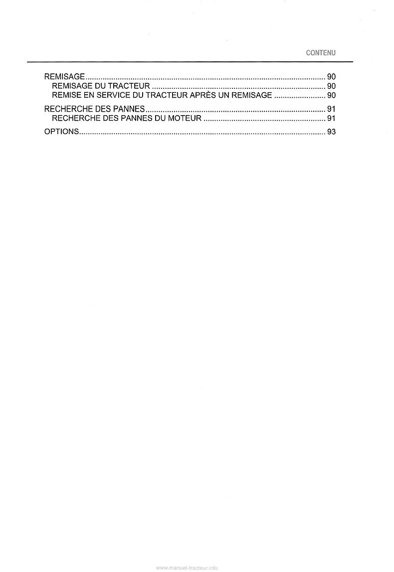 Sixième page du Manuel utilisateur tracteurs Kubota M6040 M7040