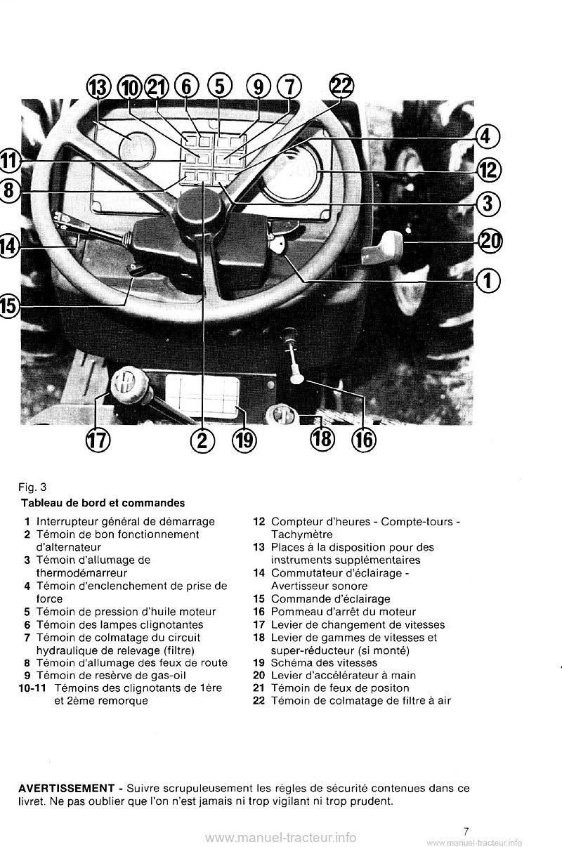 Cinquième page du Livret d'entretien tracteurs Lamborghini 550 650