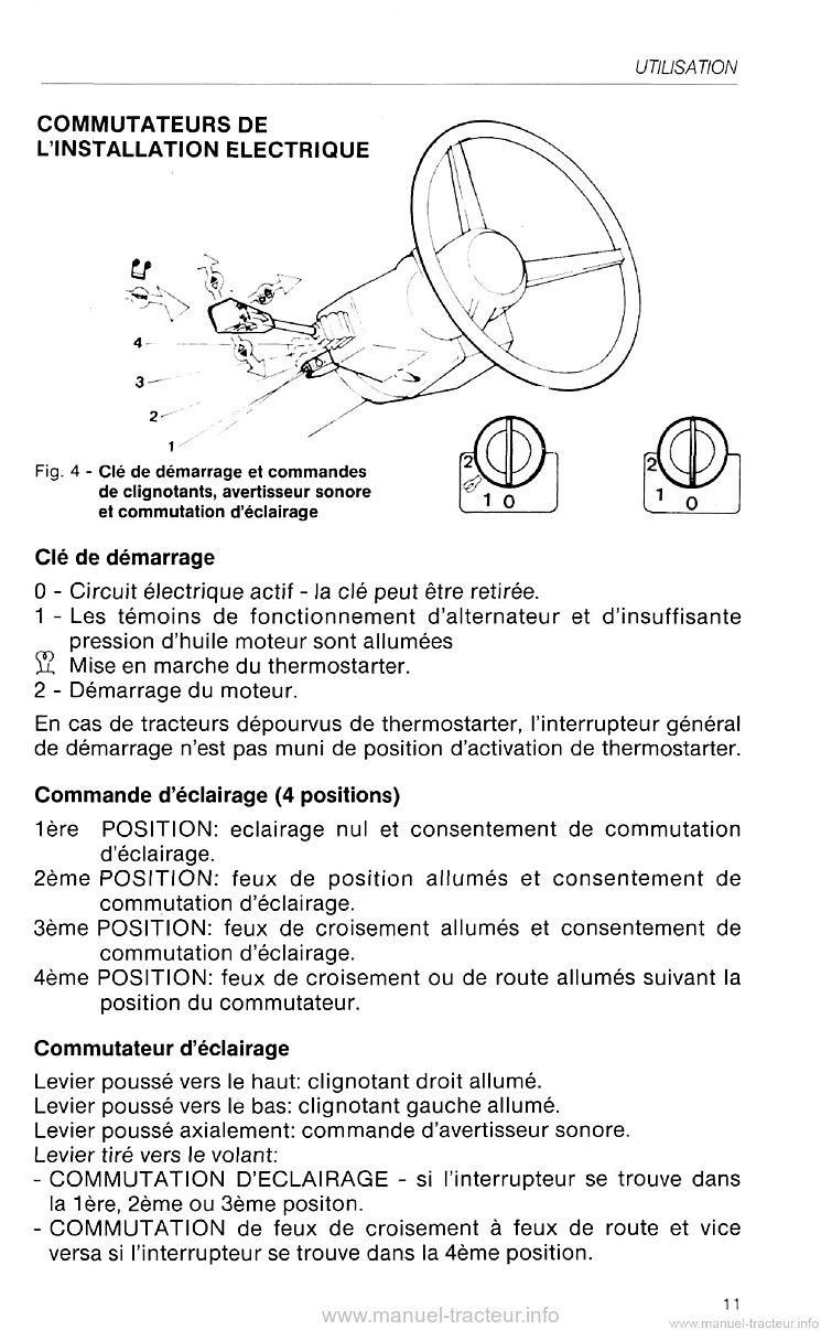 Sixième page du Livret d'entretien tracteurs Lamborghini 550 650