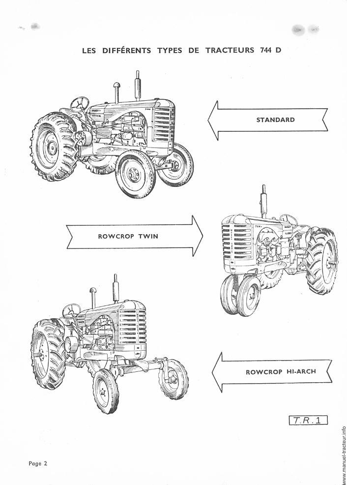Quatrième page du Catalogue pièces MASSEY FERGUSON MF 744 D