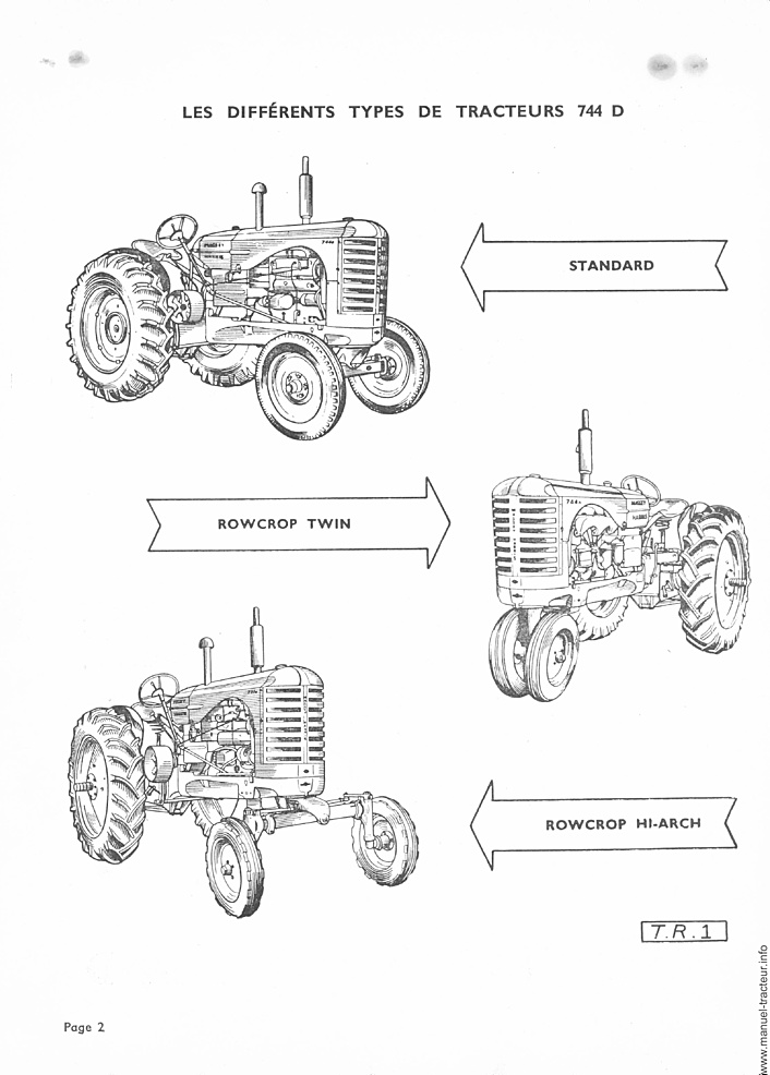 Quatrième page du Catalogue pièces MASSEY FERGUSON MF 744 D