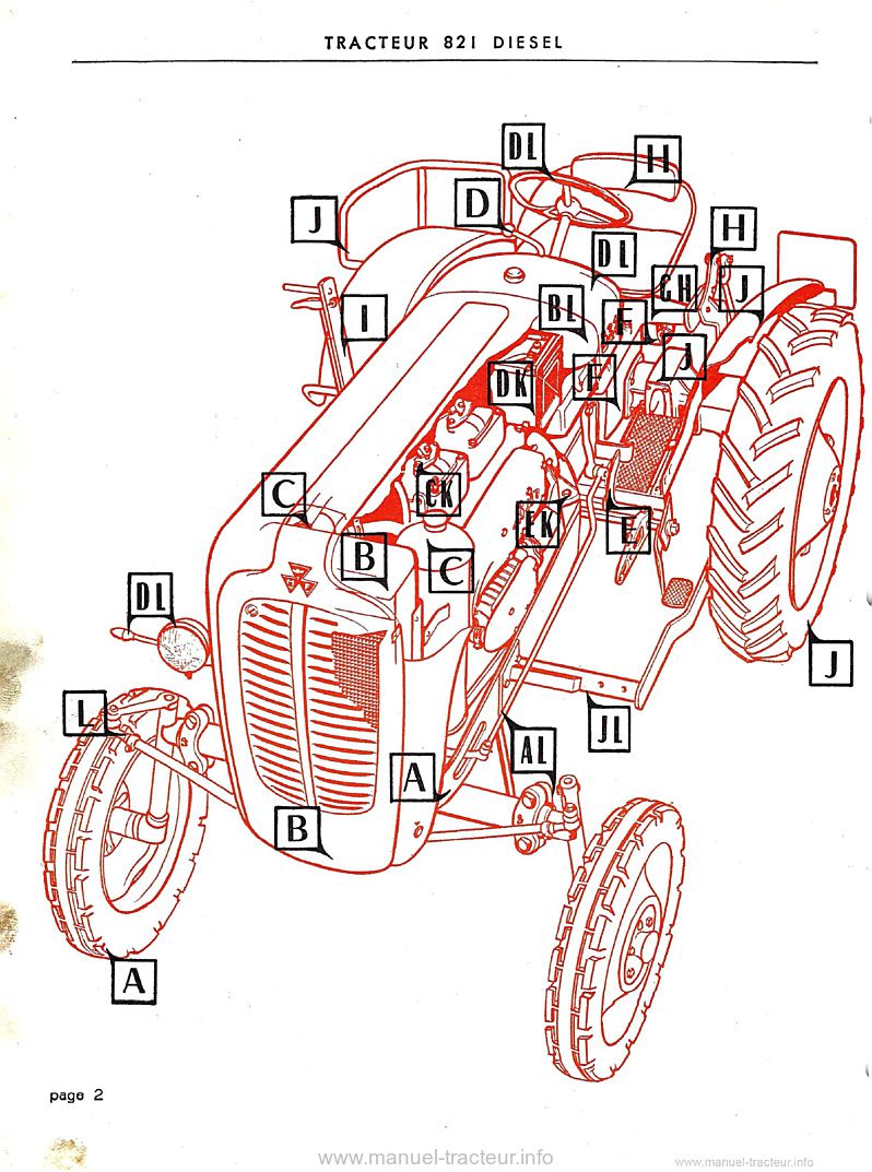 Troisième page du Catalogue pièces MF 821