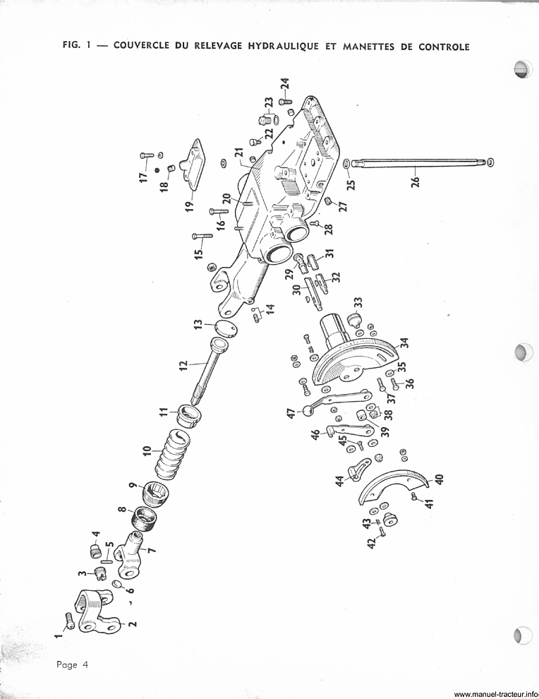 Cinquième page du Catalogue pièces rechange MASSEY FERGUSON MF 865