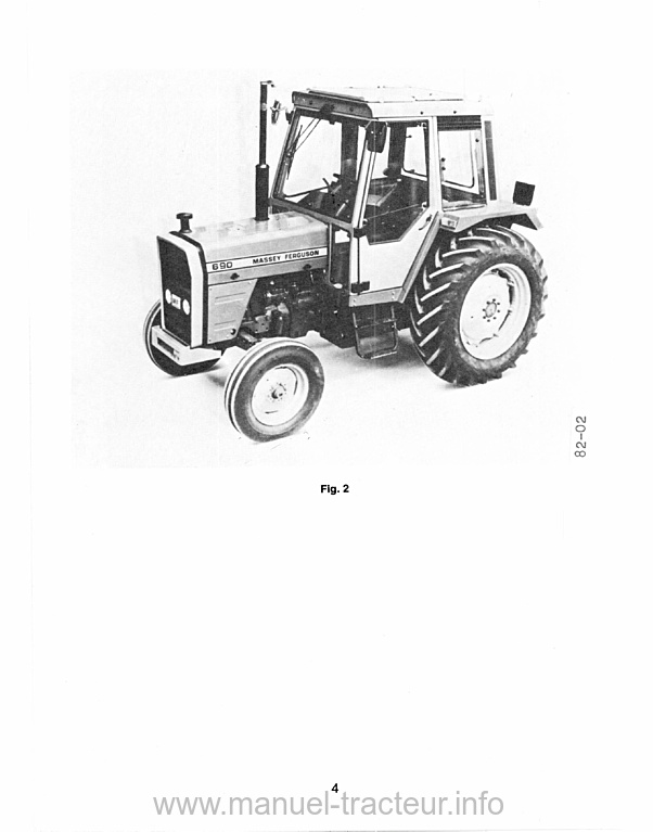 Sixième page du Livret entretien MASSEY FERGUSON MF 690