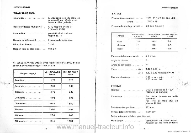 Sixième page du Livret entretien MF 1080-8