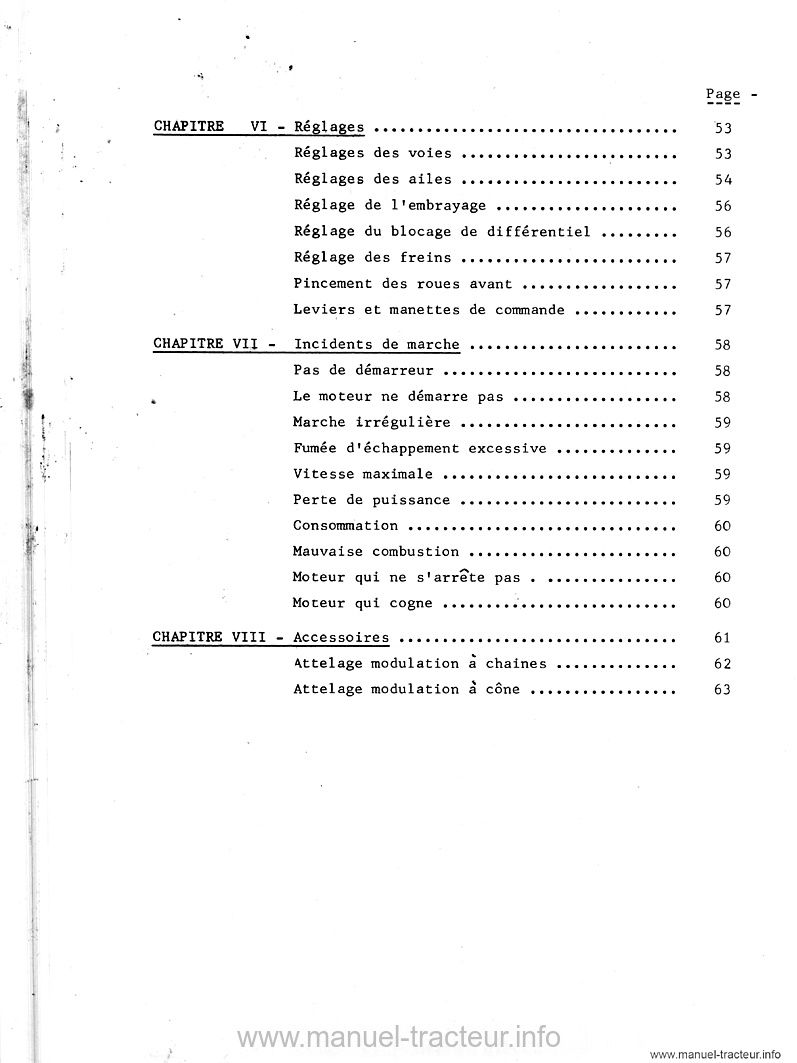 Quatrième page du Livret entretien MF 1080