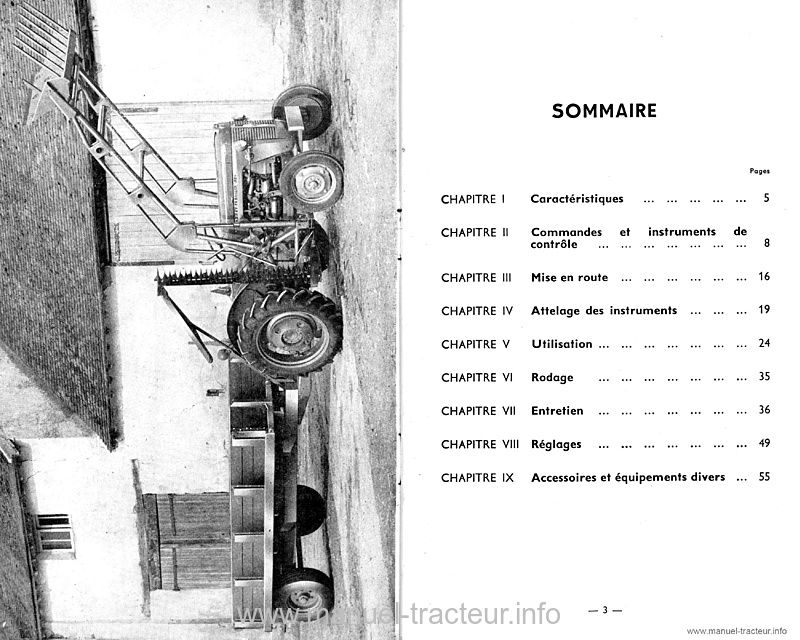 Troisième page du Notice entretien MF 30