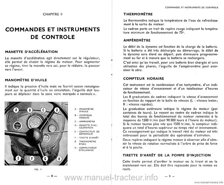 Sixième page du Notice entretien MF 30