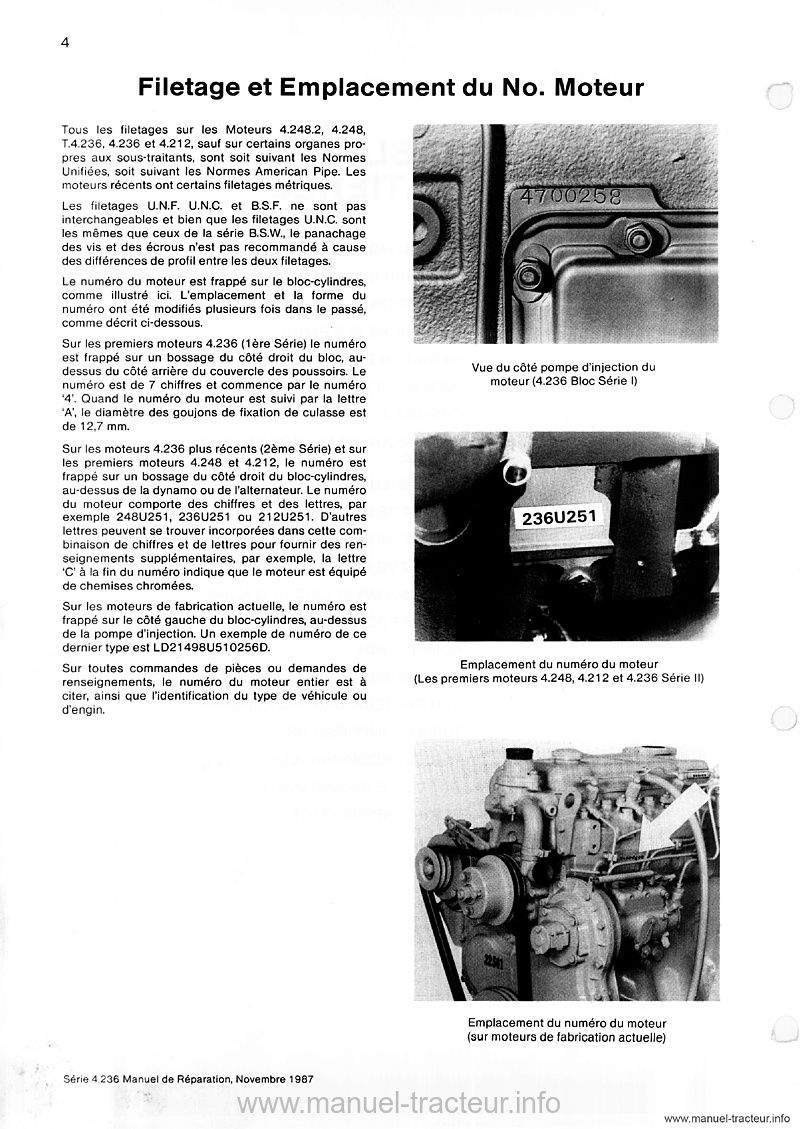 Cinquième page du Manuel réparation moteur Perkins