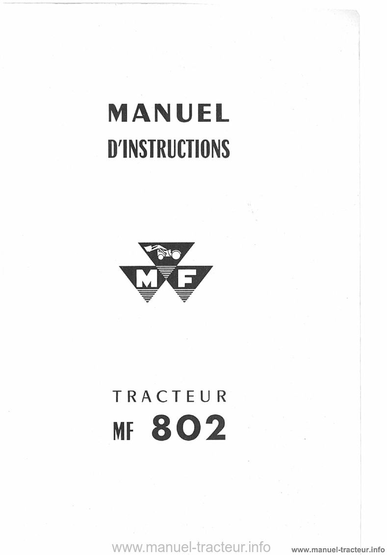 Deuxième page du Manuel instructions MF 802