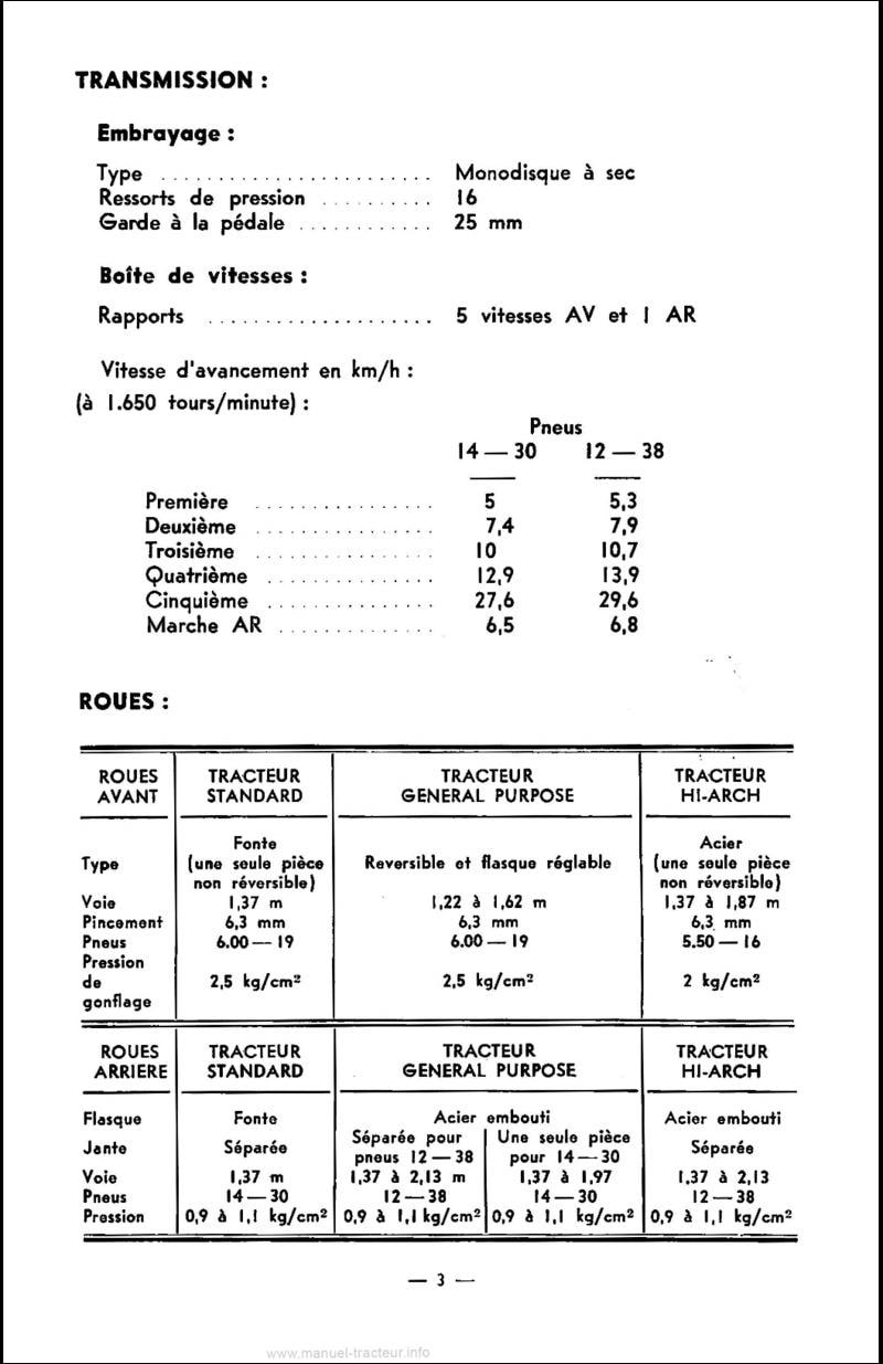 Quatrième page du Livret d'utilisation tracteur MF 745s
