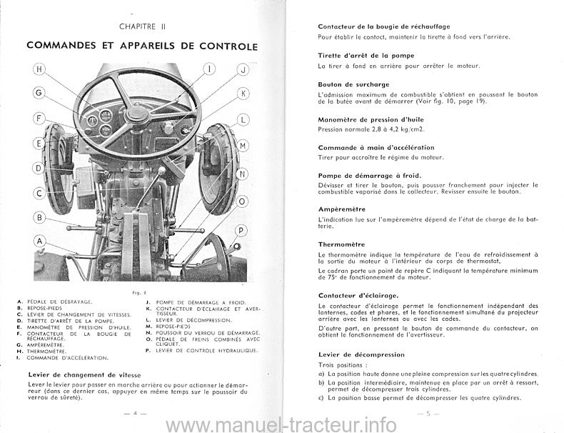 Quatrième page du Manuel instruction type FERGUSON FF 30 DS DE DV