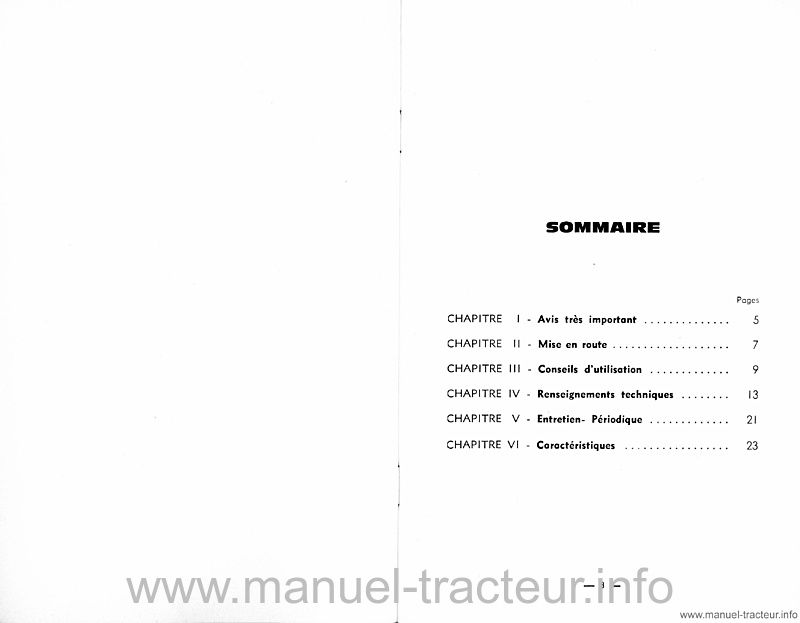 Troisième page du Notice d'entretien FF30GS FF30GE FF30GV