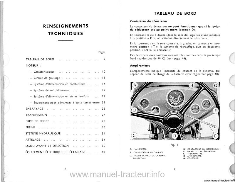 Sixième page du Notice entretien MASSEY FERGUSON MF 835 DS