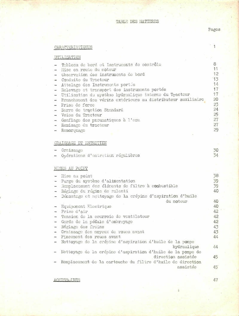 Deuxième page du Notice d'entretien tracteur MF SUPER 90