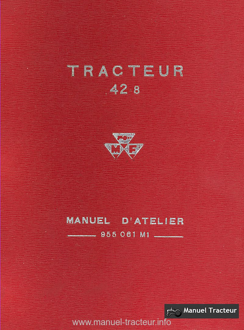 Première page du Manuel atelier MF 42.8