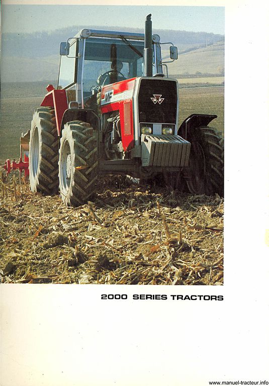 Deuxième page du Operator instruction book MASSEY FERGUSON MF 2640  2680