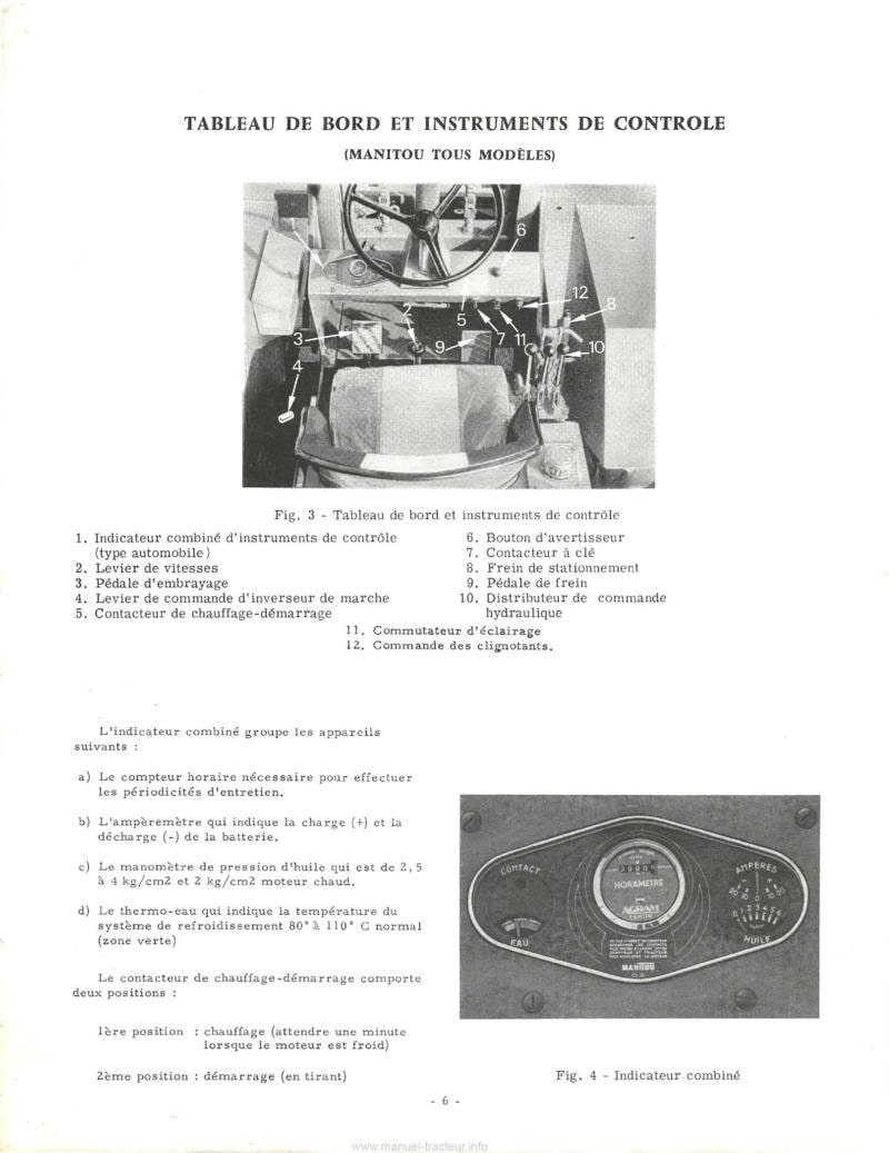 Dernière page de l'aperçu du Livret entretien Manitou MC15 MC20 MC20E MC25 MB20 MB25 MB25-1 MB30