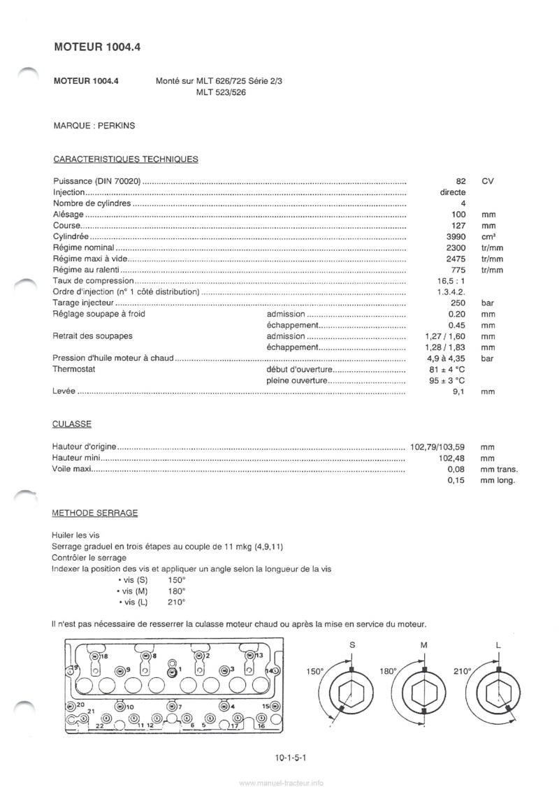 avant Dernière page de l'aperçu du Manuel de réparation Manitou chariot élévateur MLT 626 725 523 526 série 1 2 3