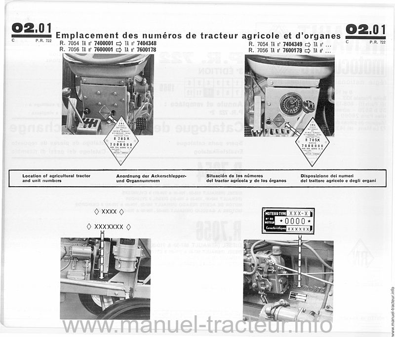 Cinquième page du Catalogue pièces RENAULT 7054 7056 (Super 5) 