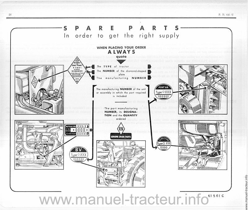 Cinquième page du Catalogue pièces détachées RENAULT E30