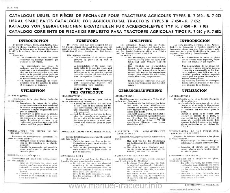 Deuxième page du Catalogue pièces Renault D22 D35