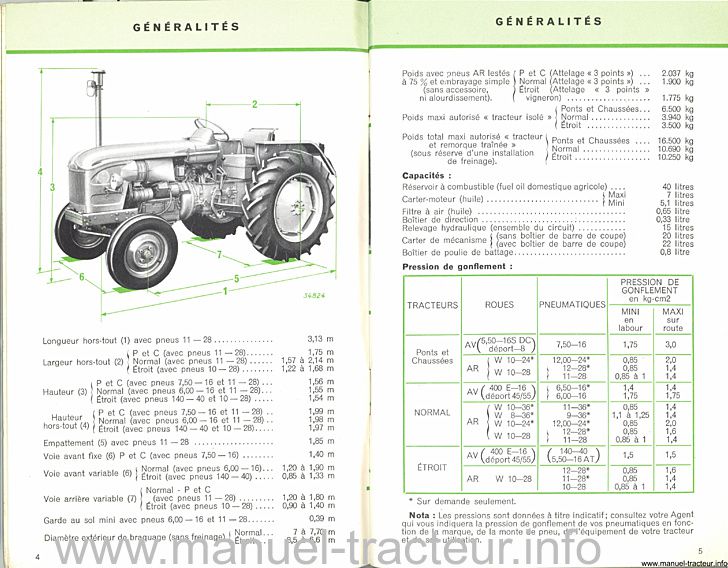 Quatrième page du Guide entretien RENAULT N70 P70 E70