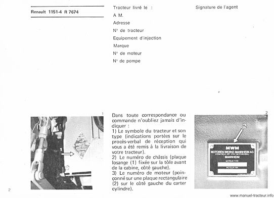 Quatrième page du Guide entretien RENAULT 1151.4