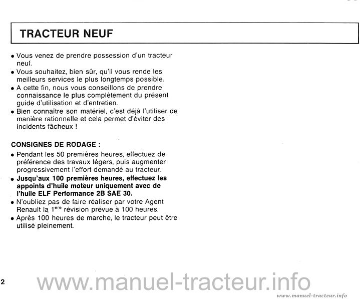 Troisième page du Guide entretien RENAULT 15-12 15-14 D