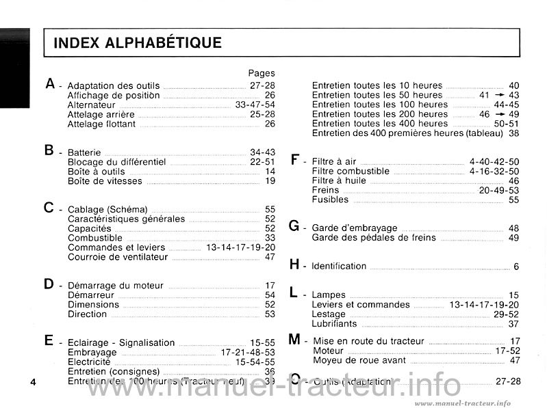 Cinquième page du Guide entretien RENAULT 15-12 15-14 D