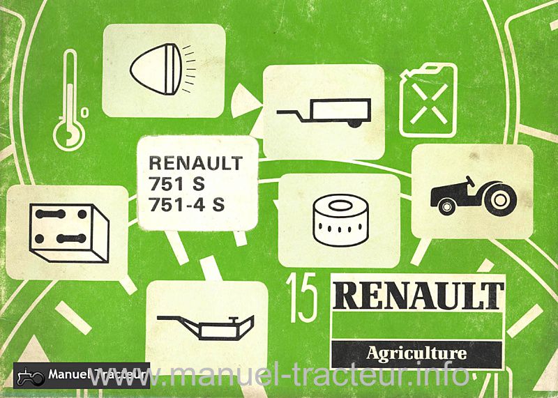 Première page du Guide entretien RENAULT 751 751-4 S