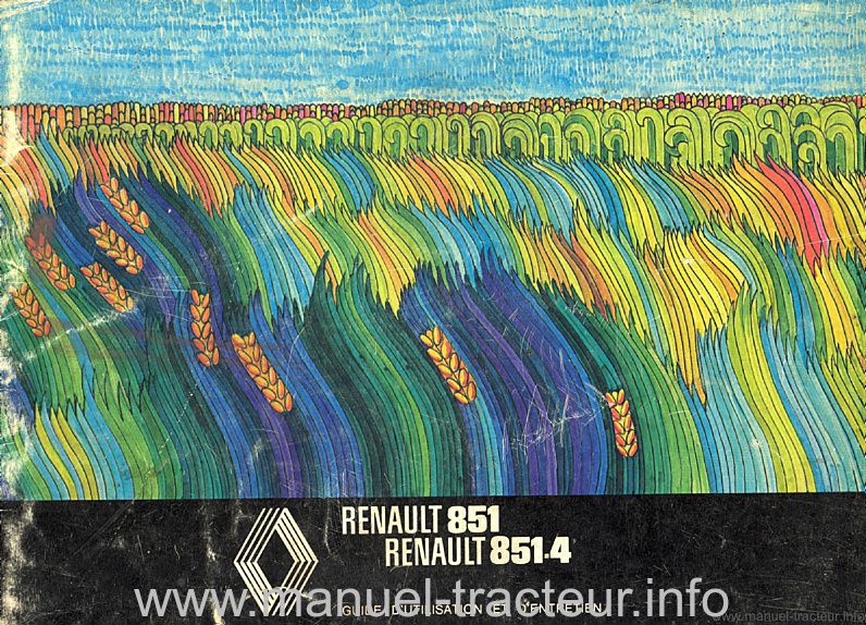 Première page du Guide entretien RENAULT 851 851.4