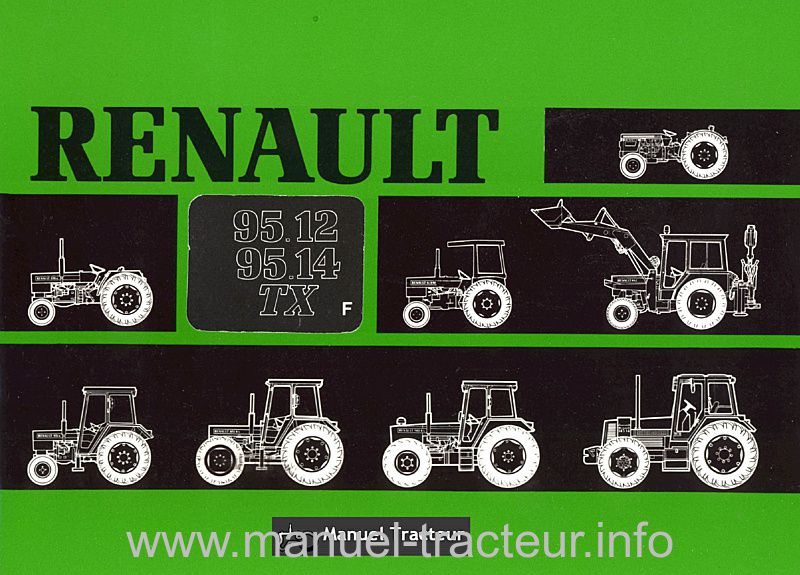 Première page du Guide entretien RENAULT 95.12 95.14 TX