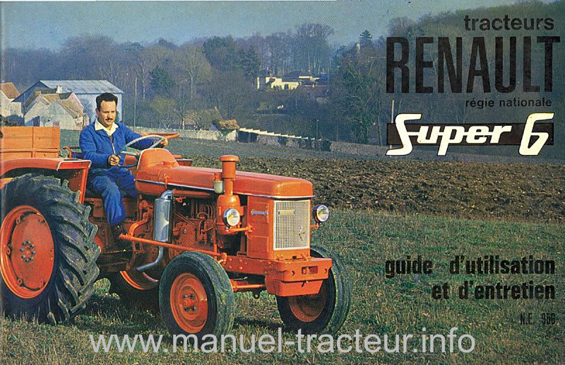 Première page du Guide entretien RENAULT Super 6