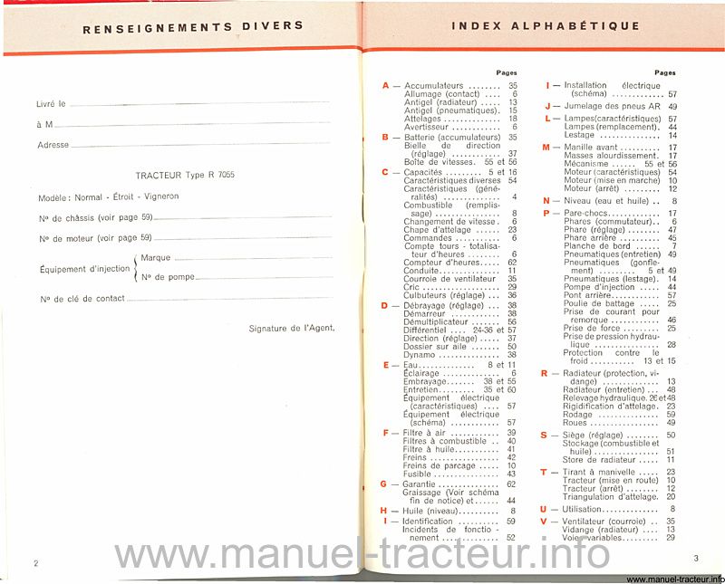 Troisième page du Guide entretien RENAULT Super 7