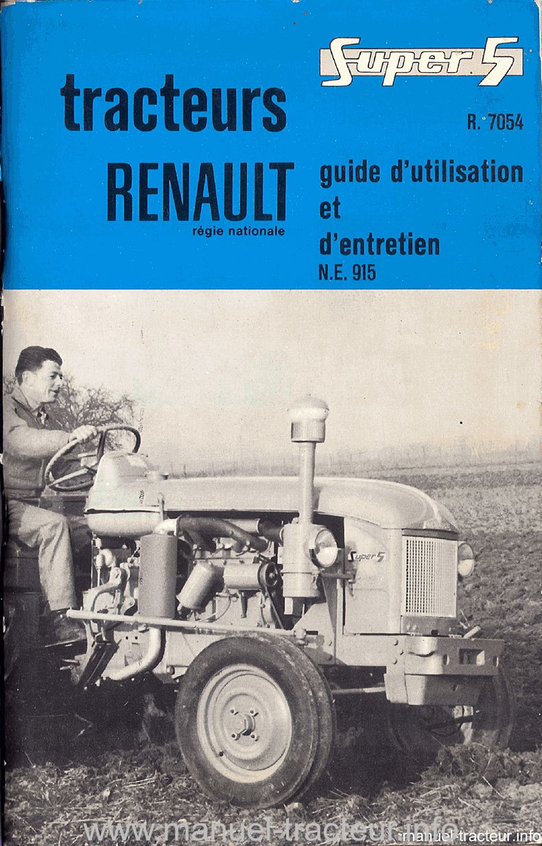 Première page du 2 guides entretien RENAULT Super 5