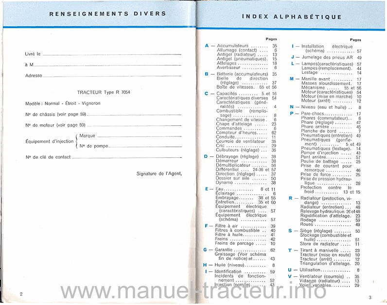 Troisième page du 2 guides entretien RENAULT Super 5