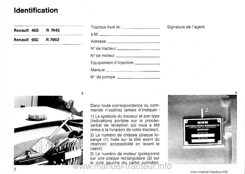 Quatrième page du Guide entretien RENAULT 462 652