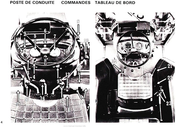 Cinquième page du Guide d'utilisation et d'entretien tracteur Renault 551-4