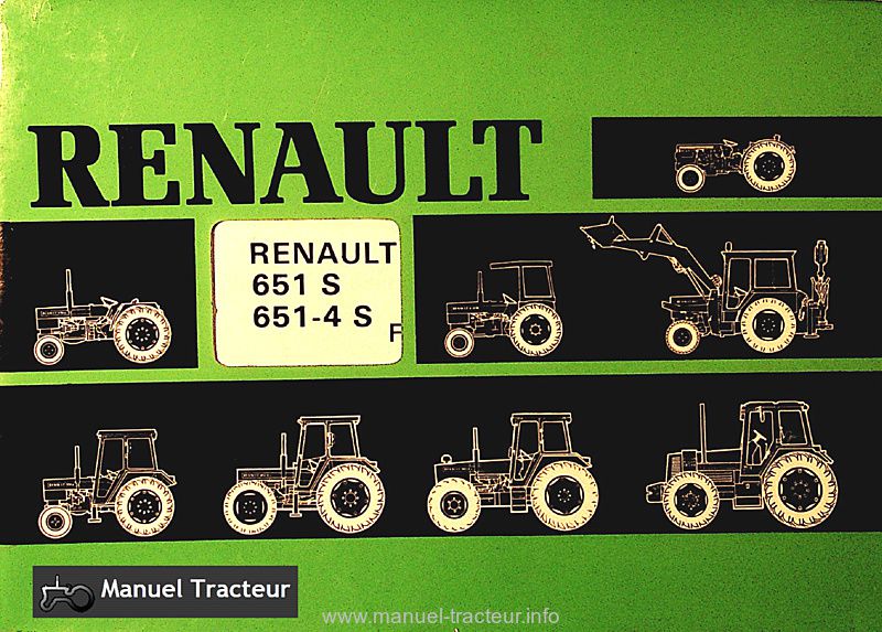 Première page du Livret entretien Renault 651s 651-4s