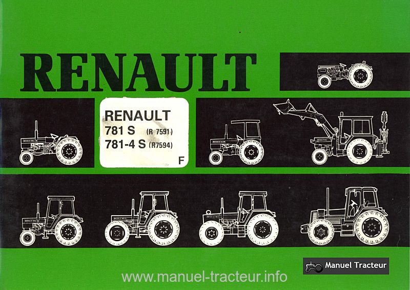 Première page du Livret entretien RENAULT 781s 781.4s