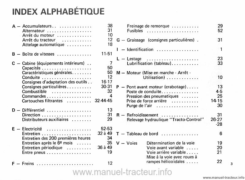 Quatrième page du Livret entretien RENAULT 781s 781.4s