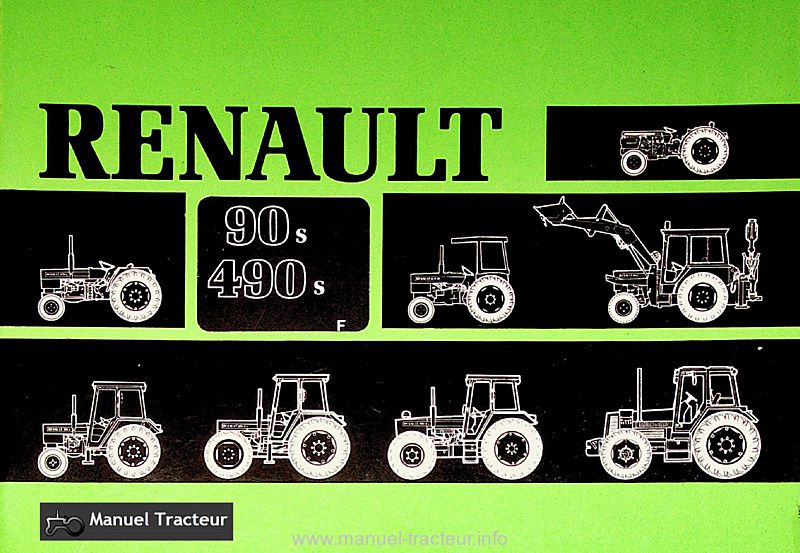 Première page du Livret entretien Renault 90s 490s