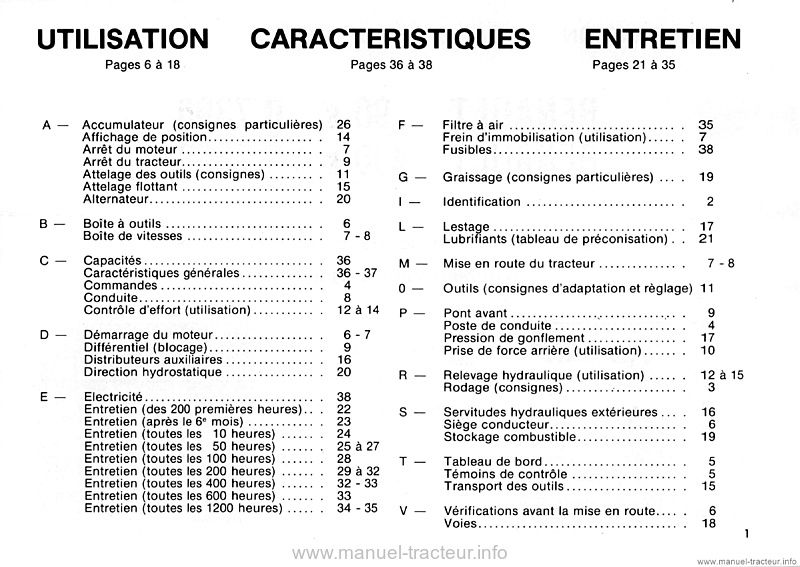 Troisième page du Livret entretien Renault 90s 490s