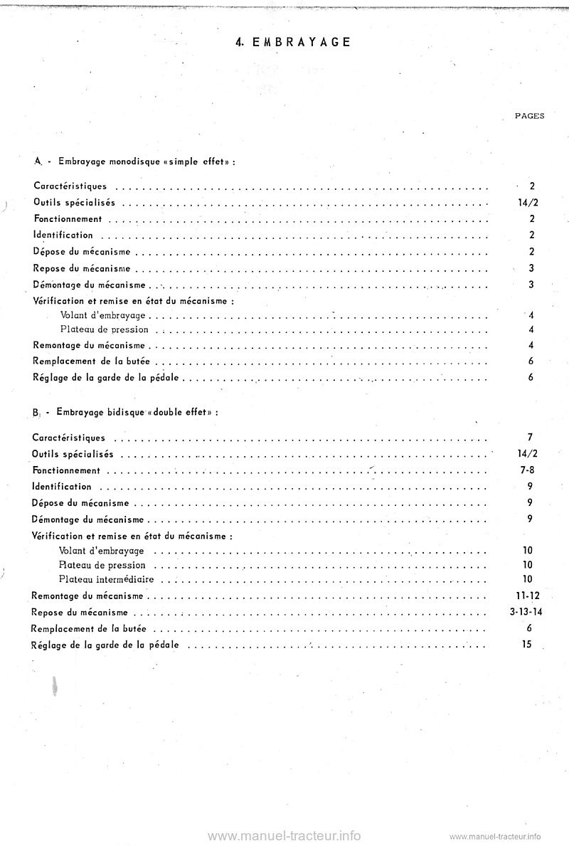 Troisième page du Manuel réparation Renault MR74