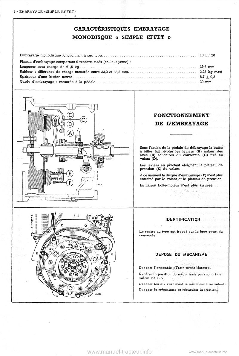 Quatrième page du Manuel réparation Renault MR74