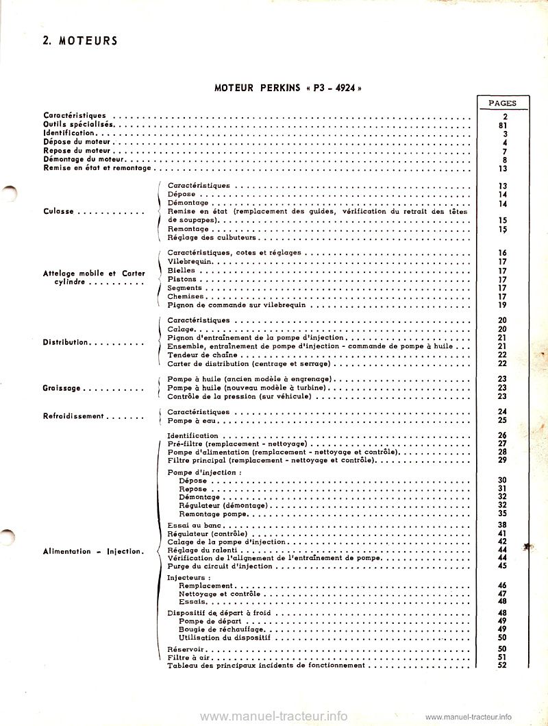 Quatrième page du Manuel réparation Renault MR75 