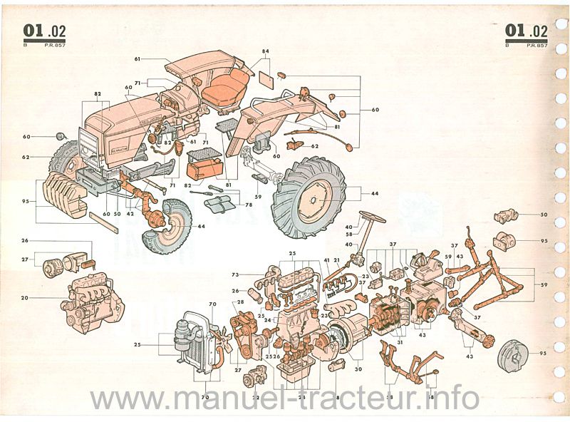 Deuxième page du Catalogue pièces rechange RENAULT 7261 7281 7341