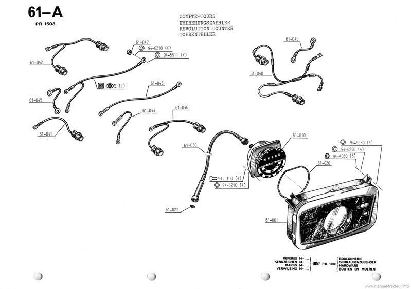 Quatrième page du Catalogue pièces Renault PR1508