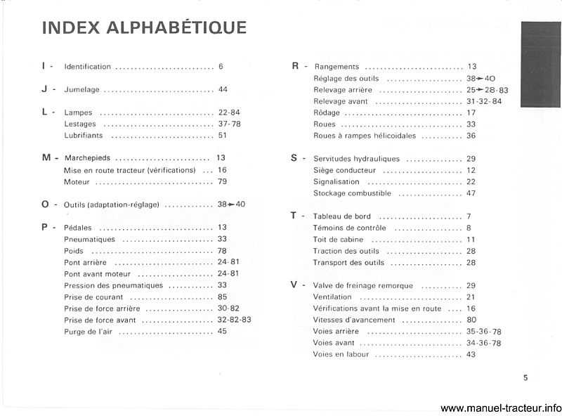 Sixième page du Livret entretien utilisation RENAULT 113-12 113-14 TX